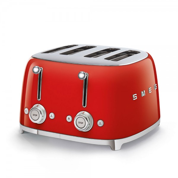 Smeg TSF03RDEU 50's Retro Style 4-Schlitz-Toaster Rot