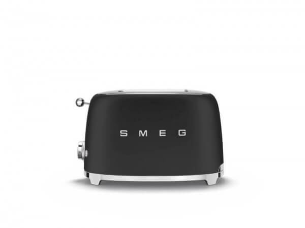 Smeg TSF01BLMEU 50's Retro Style 2-Schlitz-Toaster Schwarz Matt