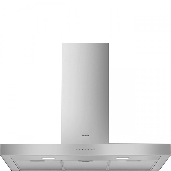 Smeg KBT900XE Wandhaube 90cm Edelstahl Flache T-Form Neutrales Design