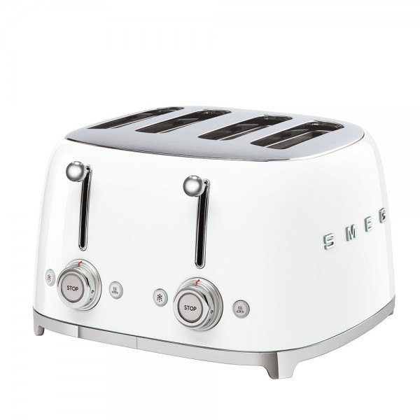 Smeg TSF03WHEU 50's Retro Style 4-Schlitz-Toaster Weiß