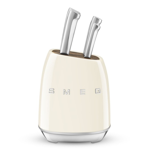 SMEG KBSF02CR Messerblock Creme 50's Style