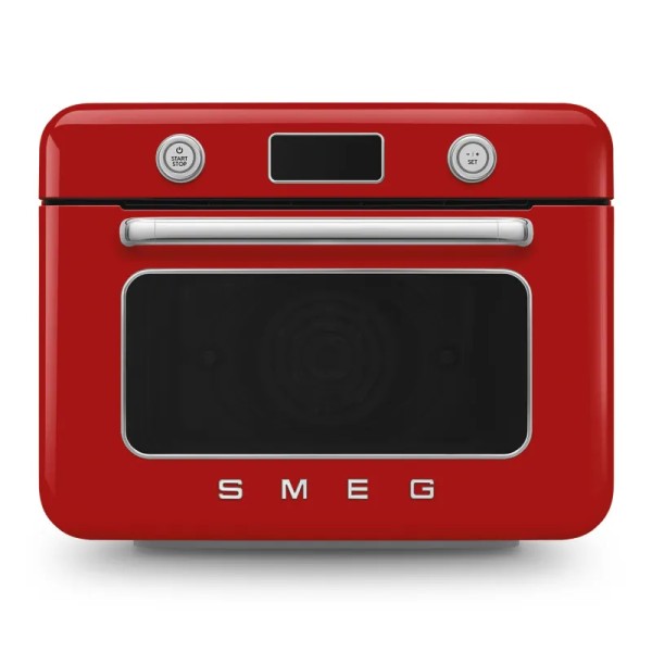 Smeg COF01RDEU Kombi-Tisch-Dampfbackofen 50's Style Rot