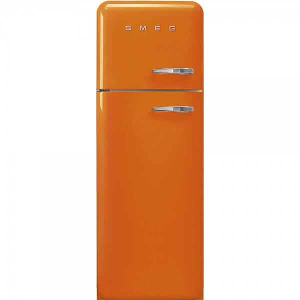 Smeg FAB30LOR5 Stand-Kühl-/Gefrierkombination Orange 50's Retro Style Linksanschlag