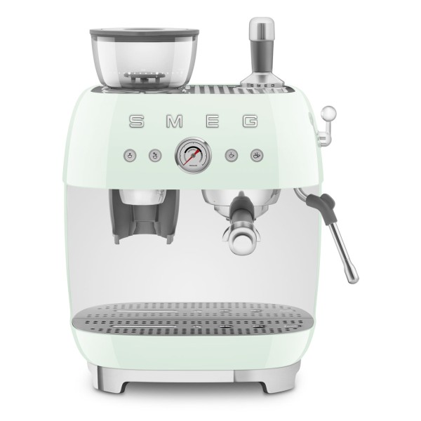 Smeg EGF03PGEU Espressomaschine mit integriertem Mahlwerk 50's Style Pastellgrün