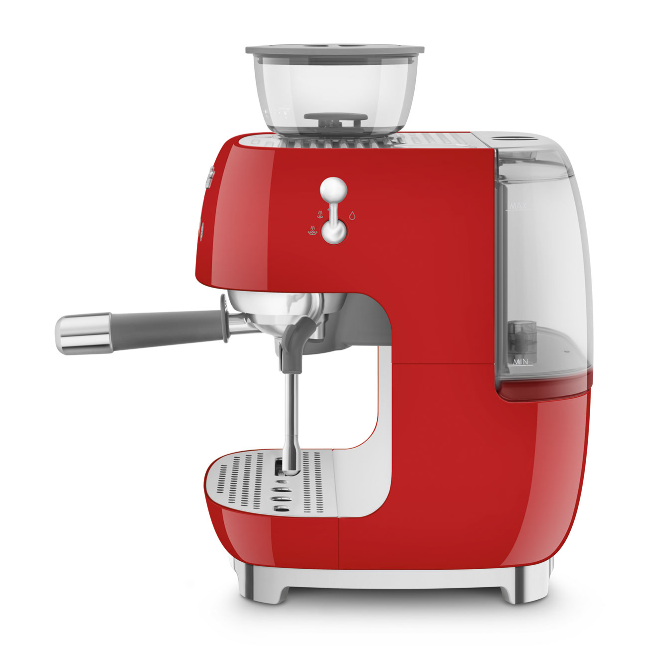 Smeg EGF03RDEU Espressomaschine mit integriertem Mahlwerk 50\'s Style Rot  günstig online kaufen
