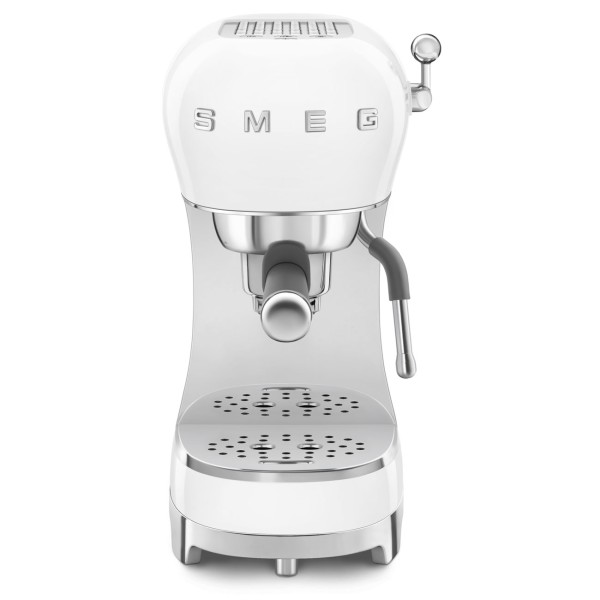 Smeg ECF02WHEU Espressomaschine mit Siebträger 50's Style Weiß