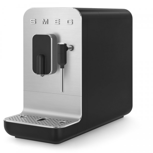 Smeg BCC12BLMEU Kaffeevollautomat mit Dampffunktion Schwarz Collezione